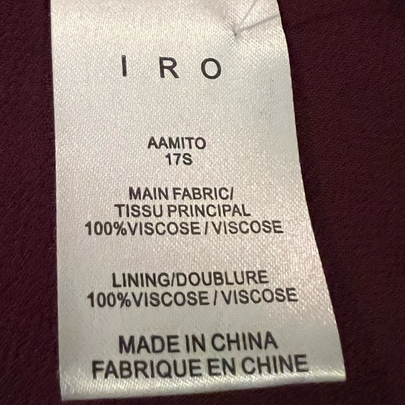 IRO Wine Red Long Sleeve Bell maxi dress - Picture 14 of 14